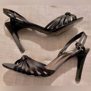 GIORGIO ARMANI Satin Evening Heels, size 37.5, worn once